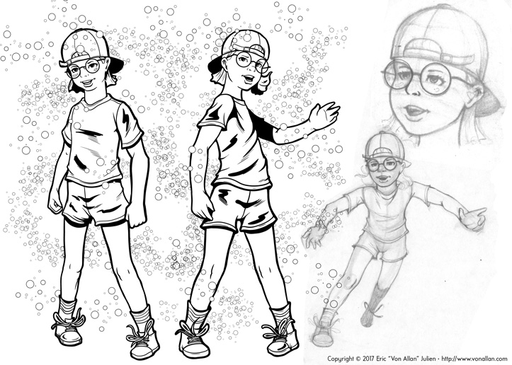 Various kids of all ages illustrated by Von Allan