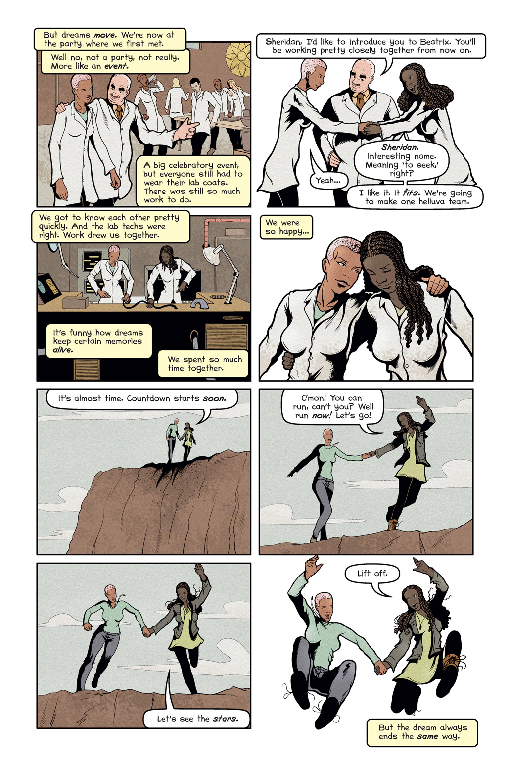 Page three of the comic book short story When I Find You Again, It Will Be In Mountains written and illustrated by Von Allan