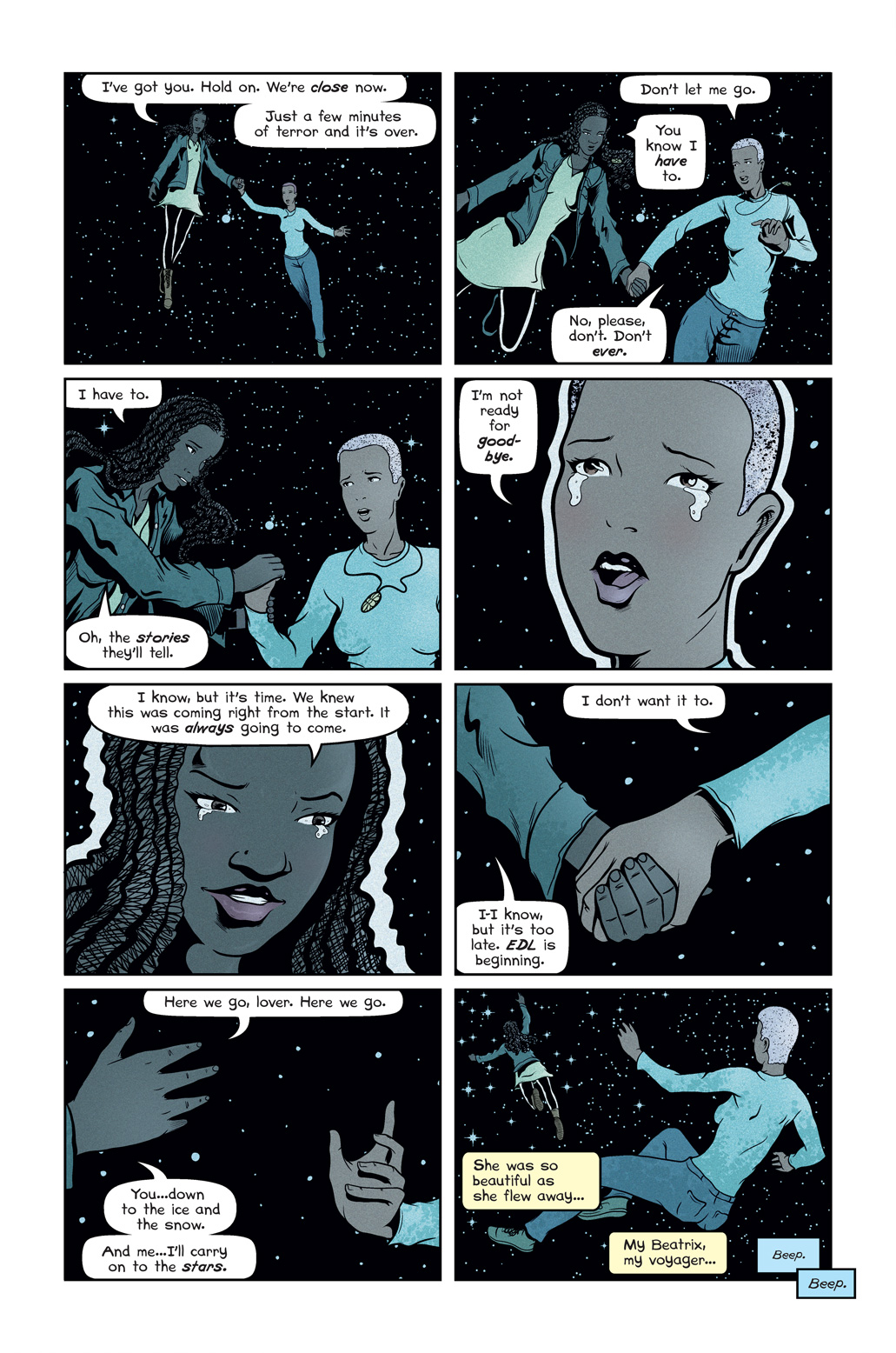 Page five of the comic book short story When I Find You Again, It Will Be In Mountains written and illustrated by Von Allan