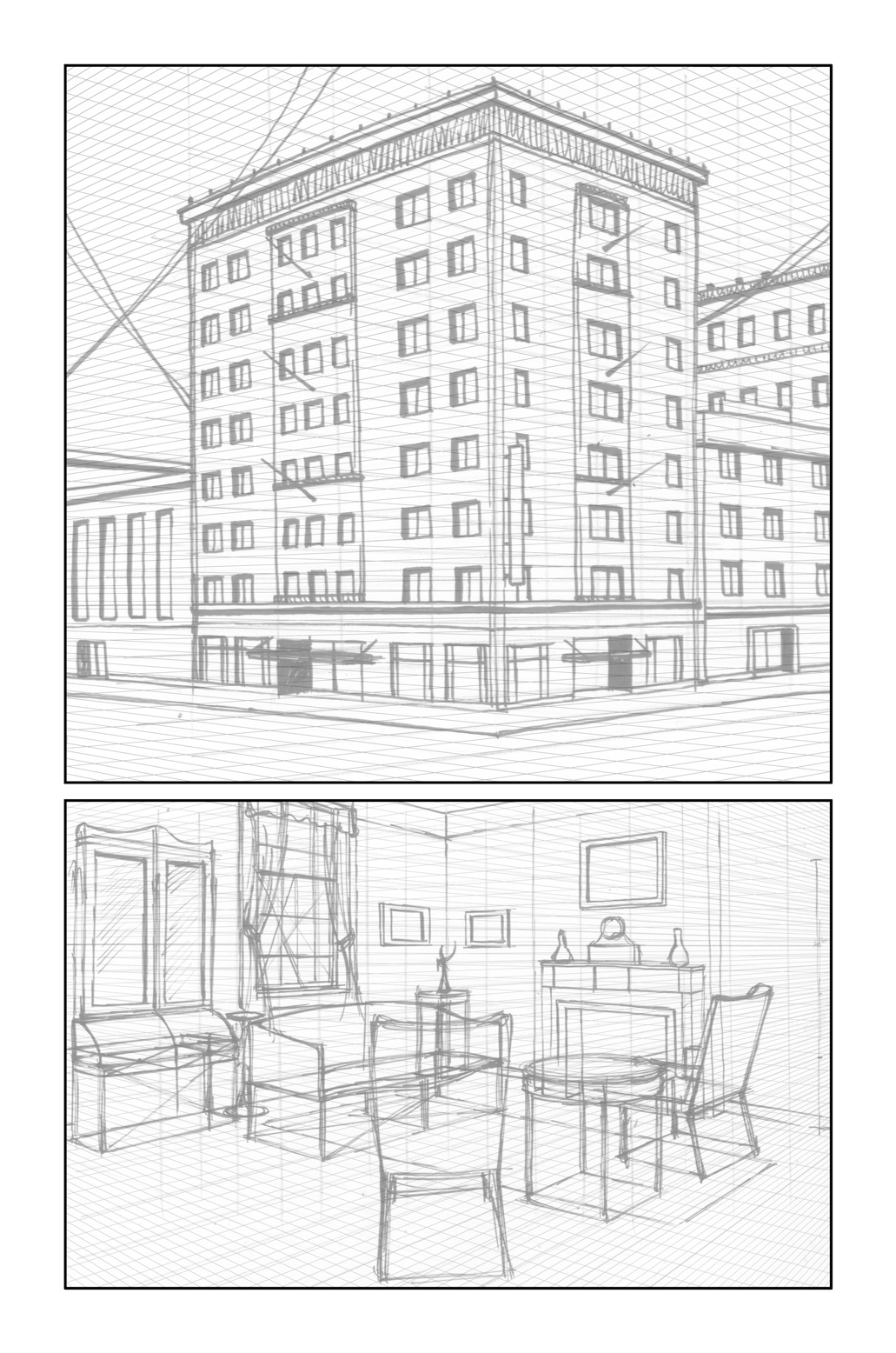 Loose Perspective Panels by Von Allan