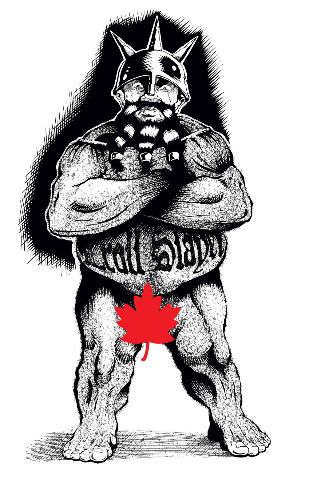 Nude Troll Slayer inks by Von Allan