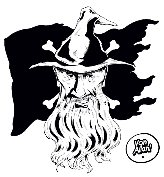 The Pirate Von Bill the Wizard logo by Von Allan