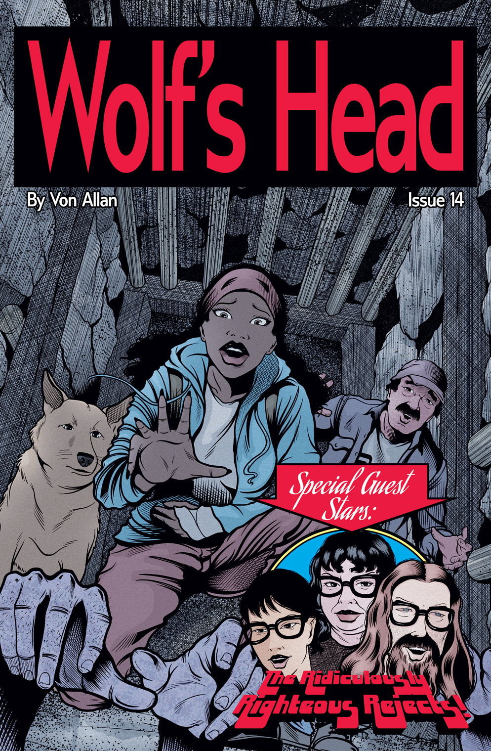 Wolf's Head Issue 14 cover by Von Allan