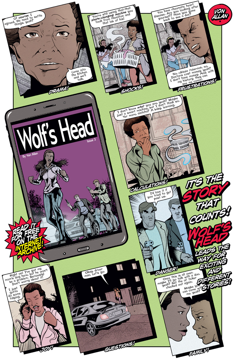 Teaser image for Wolf's Head issue 3 on on the Internet Archive