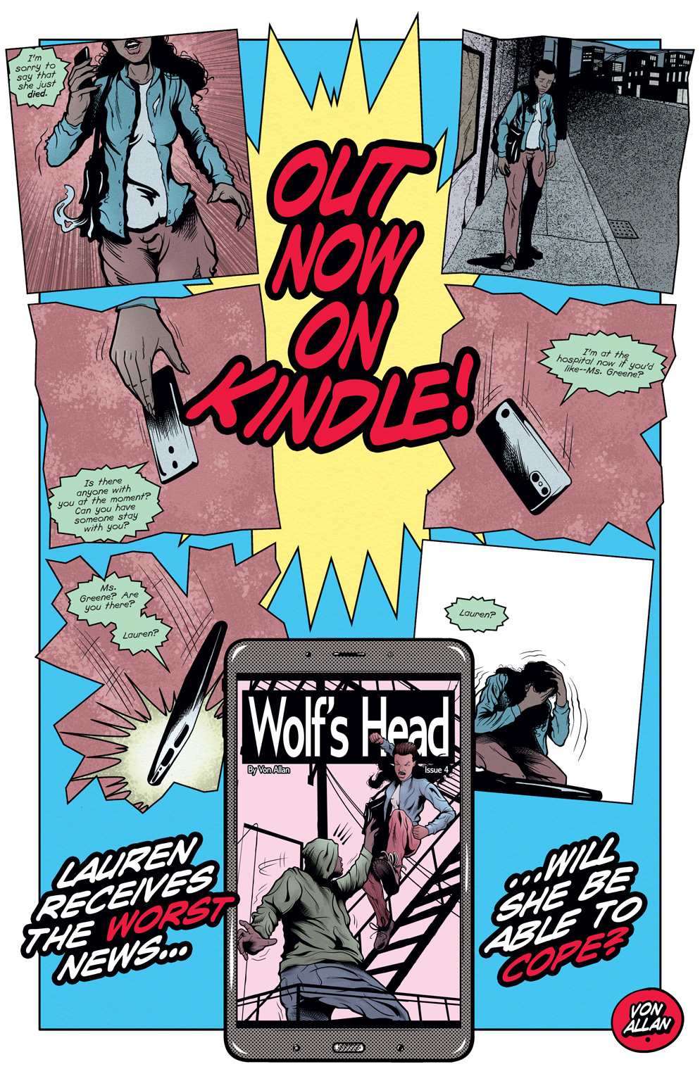 Teaser image for Wolf's Head issue 4 on Kindle