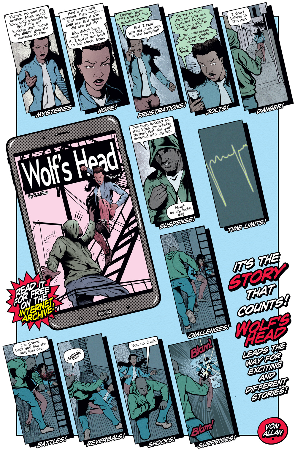 Teaser image for Wolf's Head issue 4 on on the Internet Archive