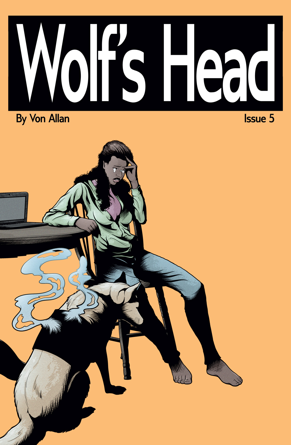 Wolf's Head Issue 5 cover by Von Allan