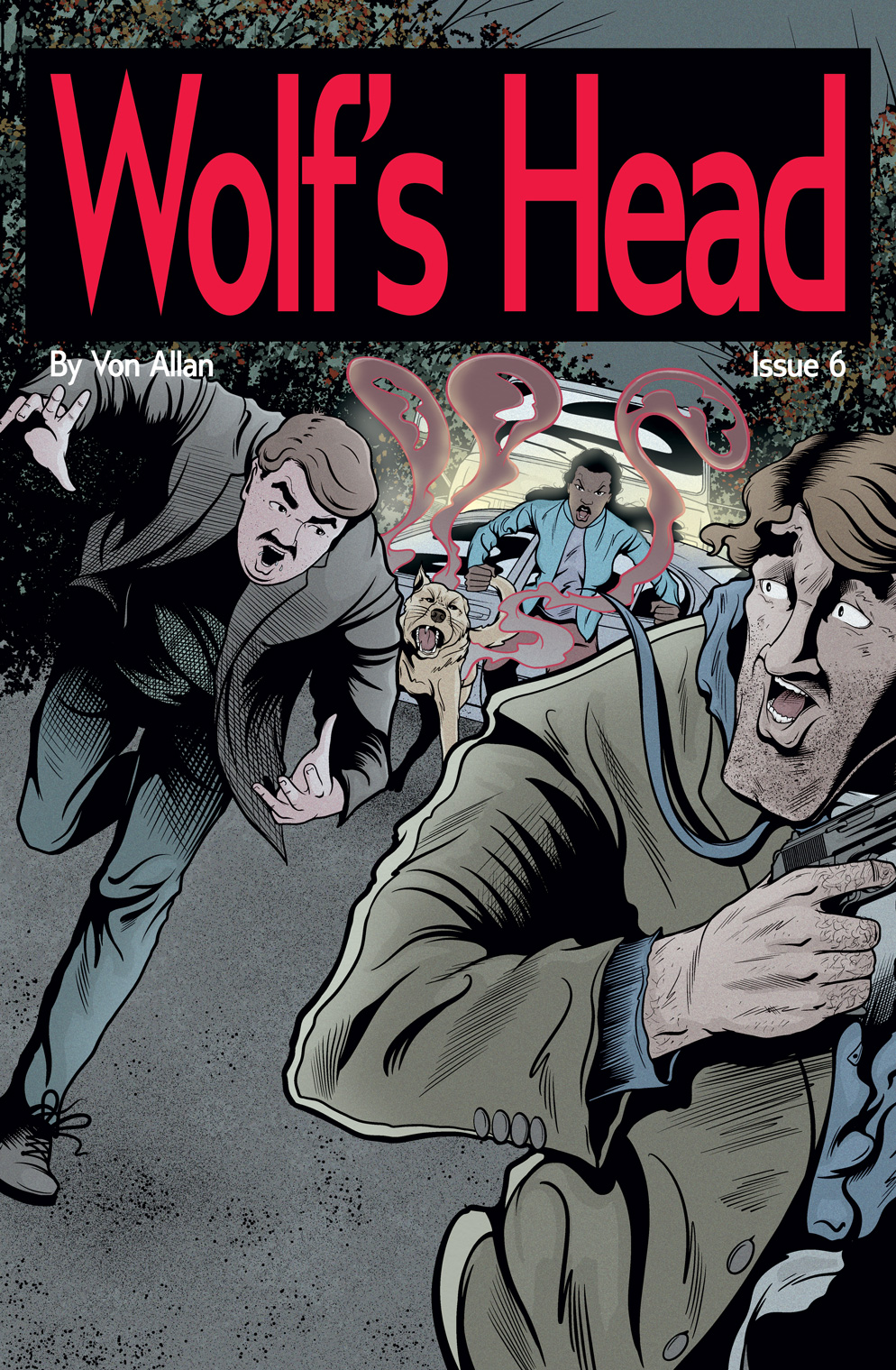 Wolf's Head Issue 6 cover by Von Allan