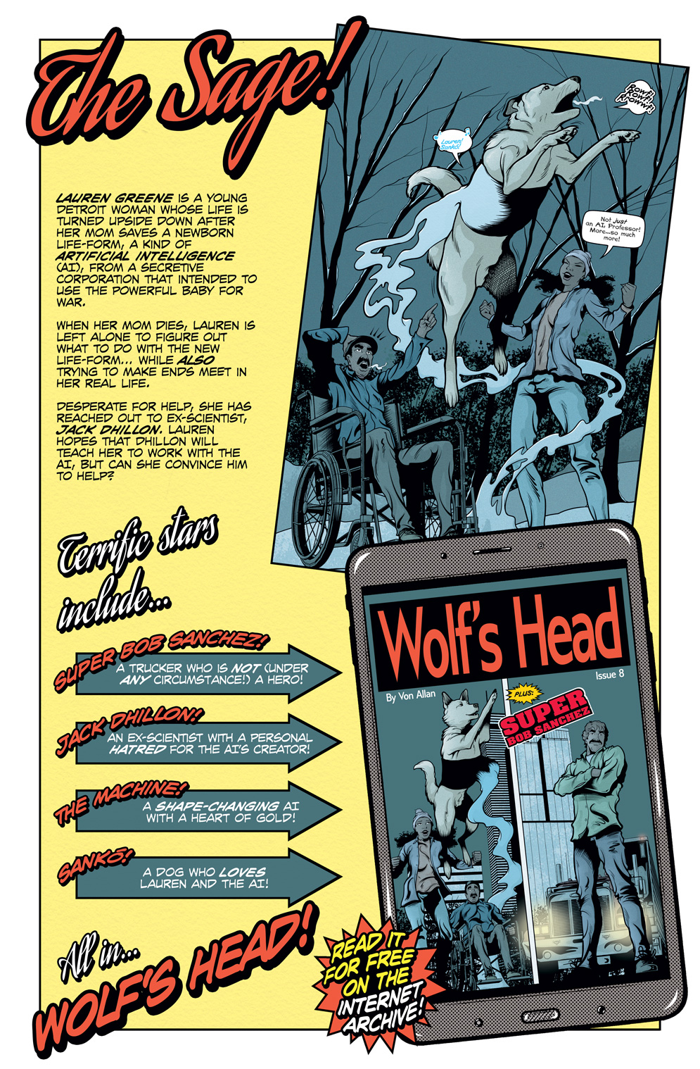 Teaser image for Wolf's Head issue 8 on on the Internet Archive