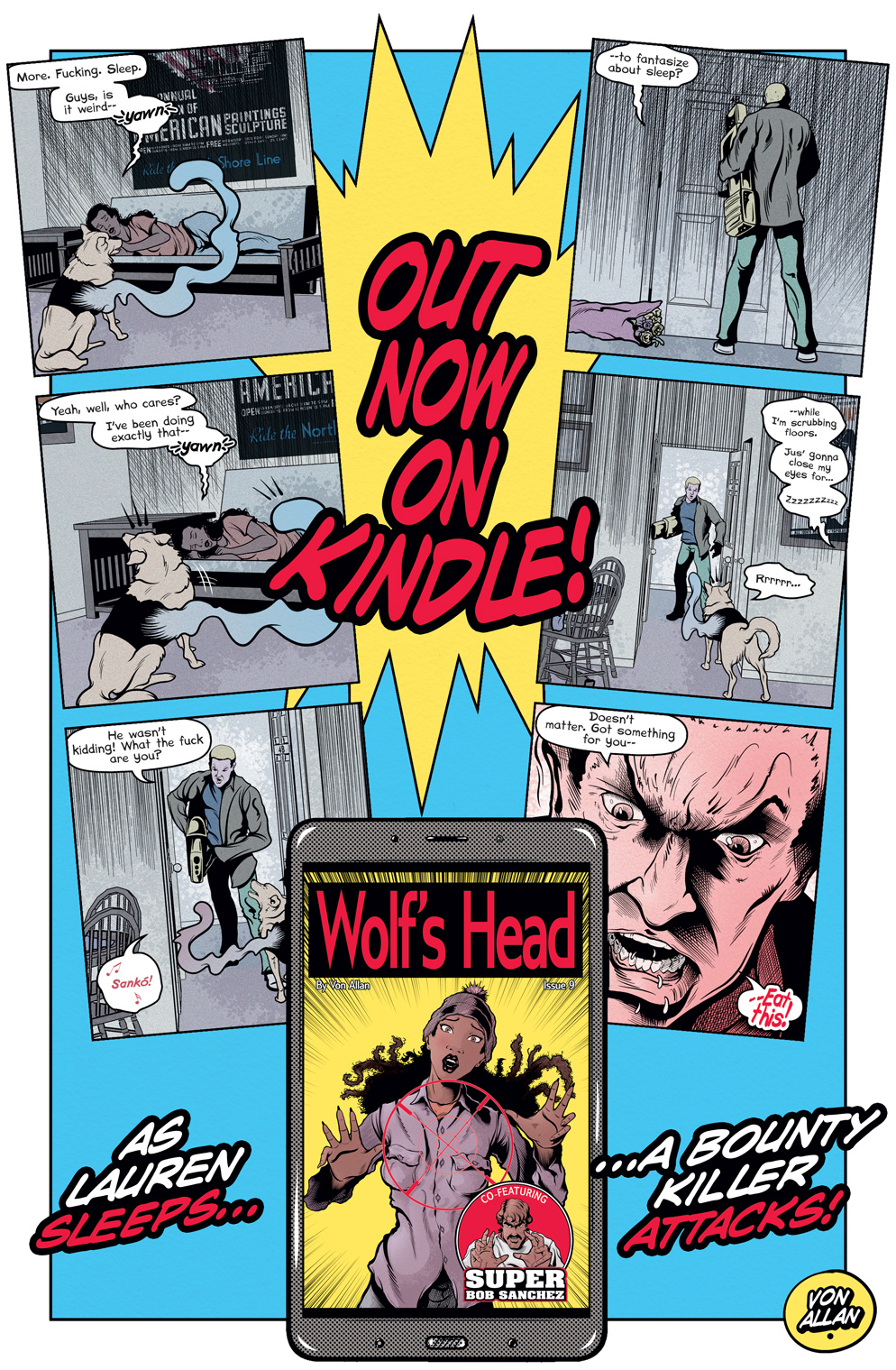 Teaser image for Wolf's Head issue 9 on Kindle