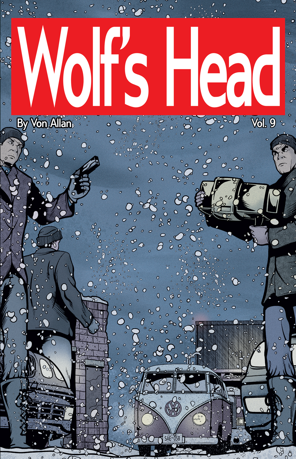 The cover of Wolf's Head Volume 9 Graphic Novel written and illustrated by Von Allan