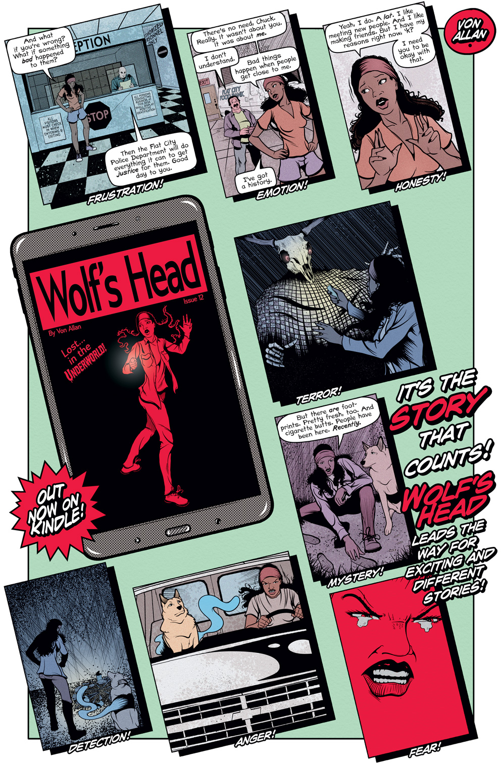 Teaser image for Wolf's Head issue 12 on Kindle