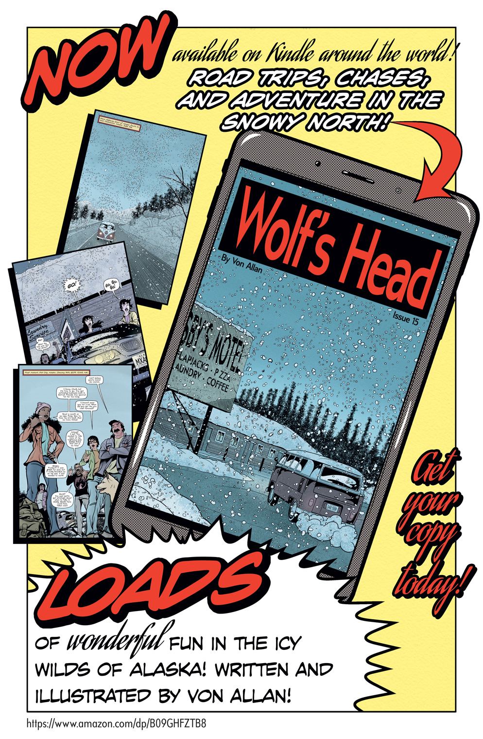 Teaser image for Wolf's Head issue 15 on Kindle