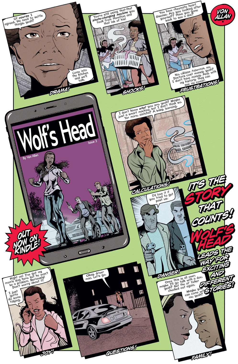 Teaser image for Wolf's Head issue 3 on Kindle