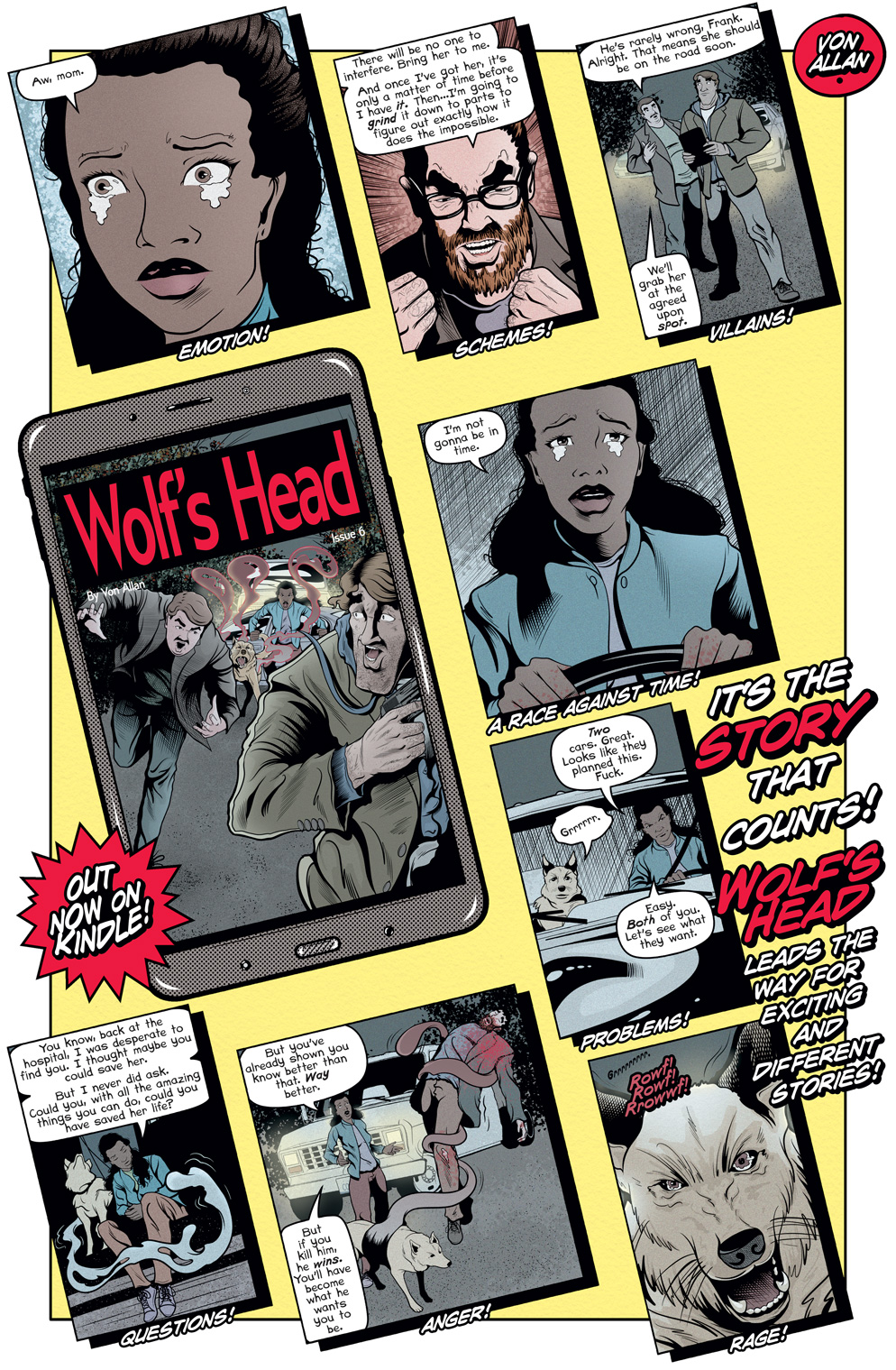 Teaser image of Wolf's Head issue 6 on Kindle
