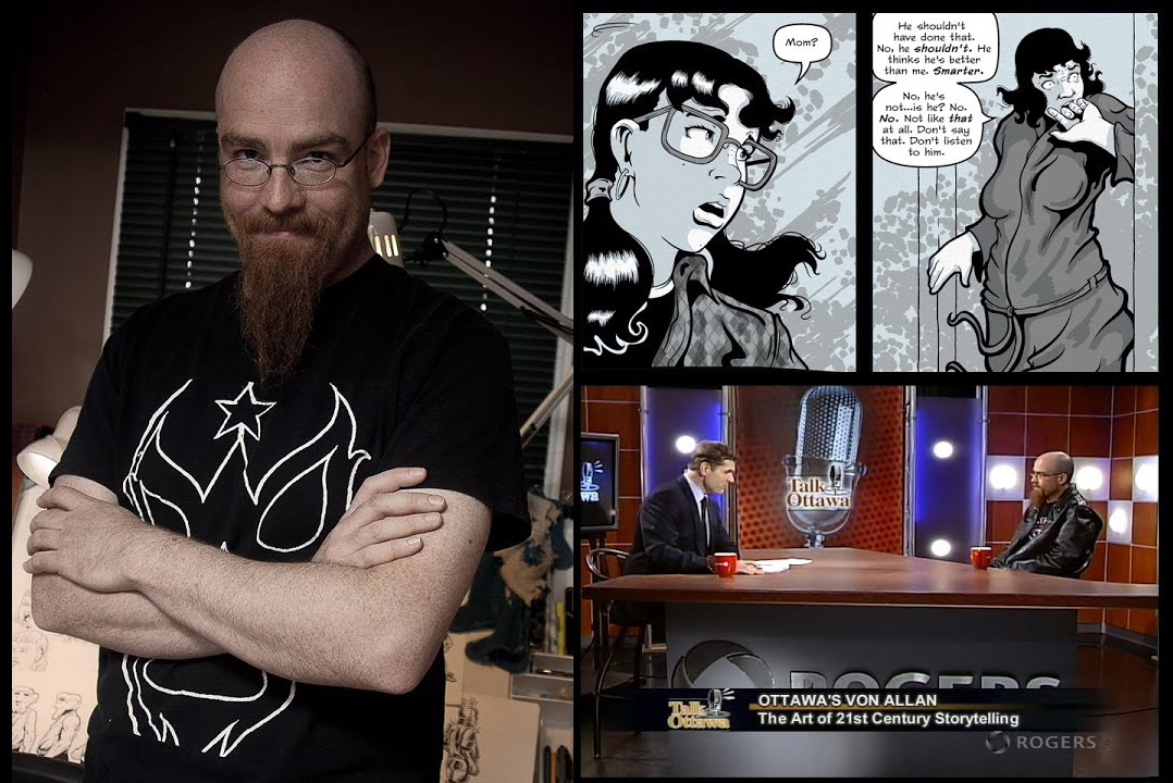 Teaser image and place holder for the Talk Ottawa interview with comic book artist Von Allan
